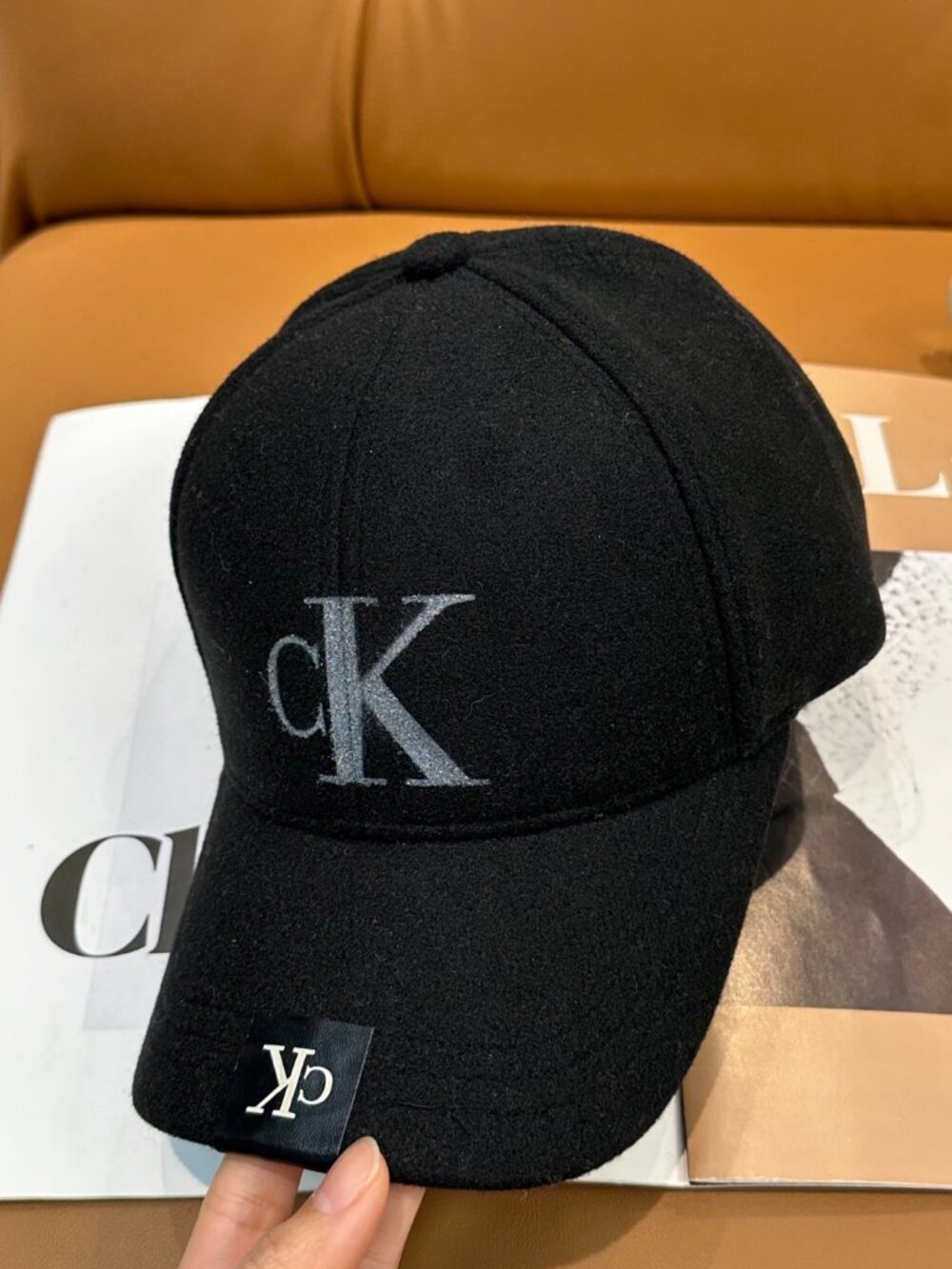 Calvin Klein Black Baseball Cap - Picture 2 of 8
